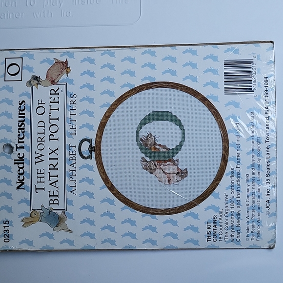 Beatrix Potter Needle Treasures Letter 'O' Alphabet Letters Cross Stitch Kit NEW - Picture 10 of 12